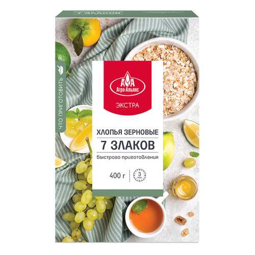 Хлопья Агро-Альянс Экстра 7 злаков, 400 гр в Мария-Ра