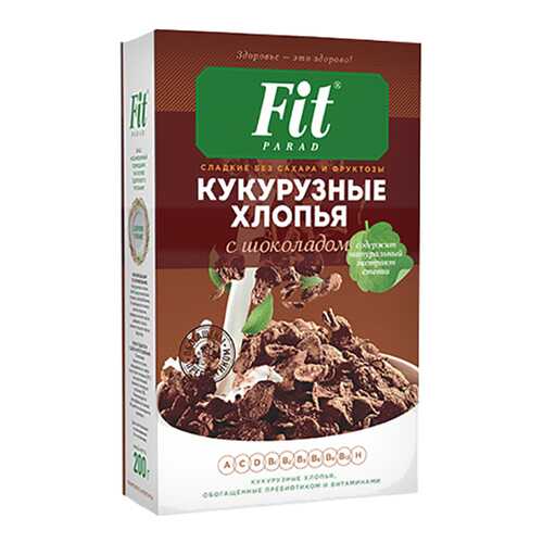 Хлопья кукурузные Fit Parad с шоколадом в Мария-Ра