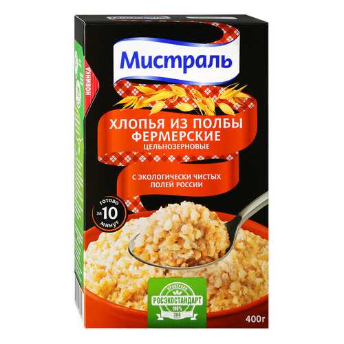 Хлопья Мистраль Фермерские из Полбы 400г в Мария-Ра