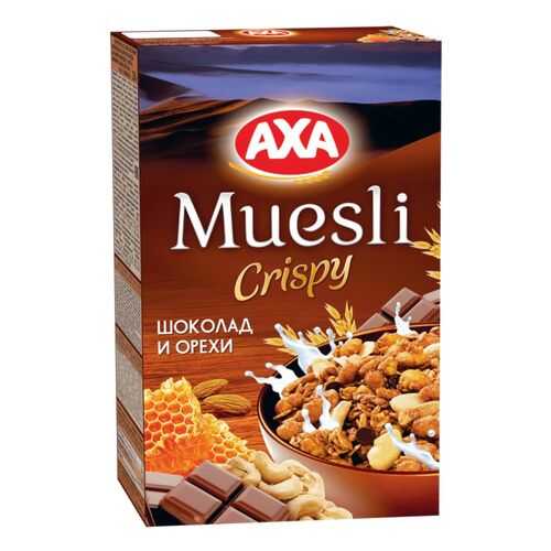 Мюсли сrispy AXA шоколад и орехи 250 г в Мария-Ра