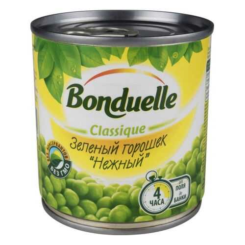 Горошек зеленый Bonduelle classique нежный 200 г в Мария-Ра