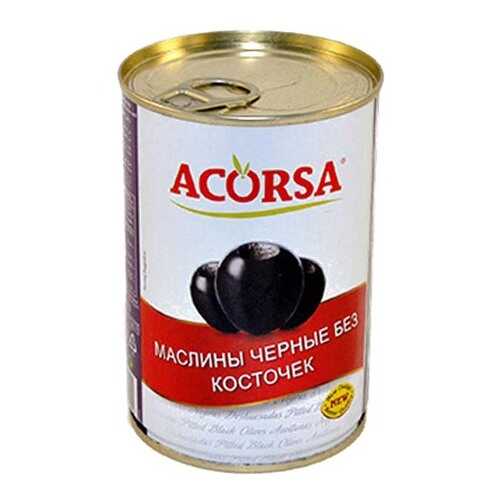Маслины черные Acorsa крупные без косточки 425 г в Мария-Ра