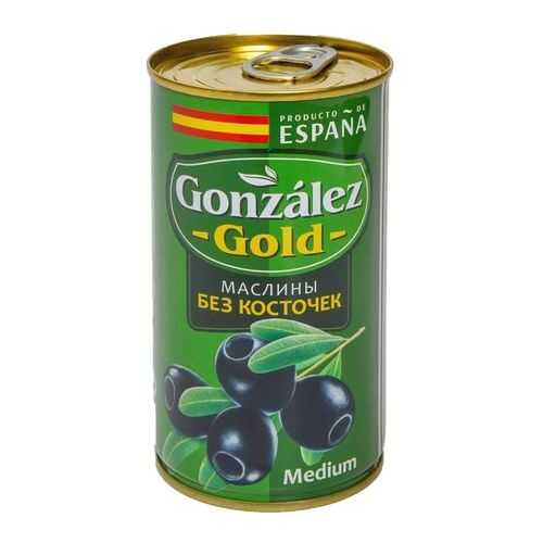 Маслины Gonzalez gold medium без косточек 350 г в Мария-Ра