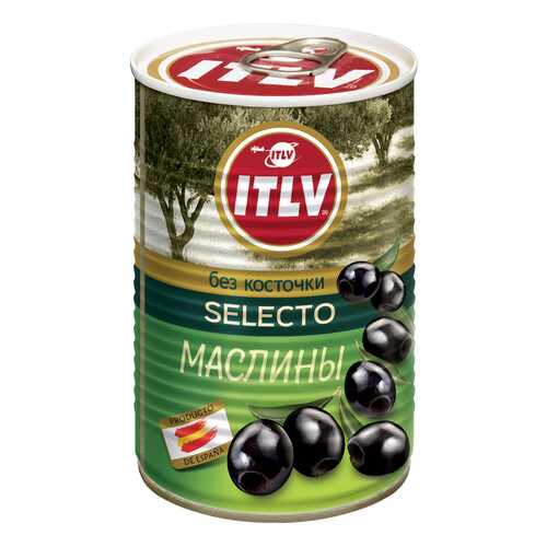 Маслины ITLV selecto черные без косточки 425 г в Мария-Ра