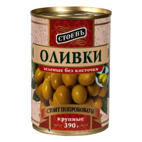 Оливки Стоевъ без косточки крупные 390 г в Мария-Ра