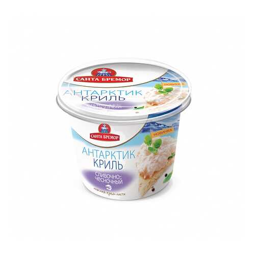 Паста Санта Бремор из морепродуктов антарктик криль сливочно-чесночный 150 г в Мария-Ра