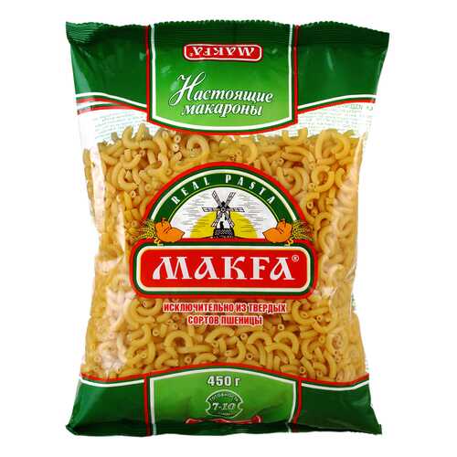 Макароны Makfa рожки гладкие высший сорт 450 г в Мария-Ра