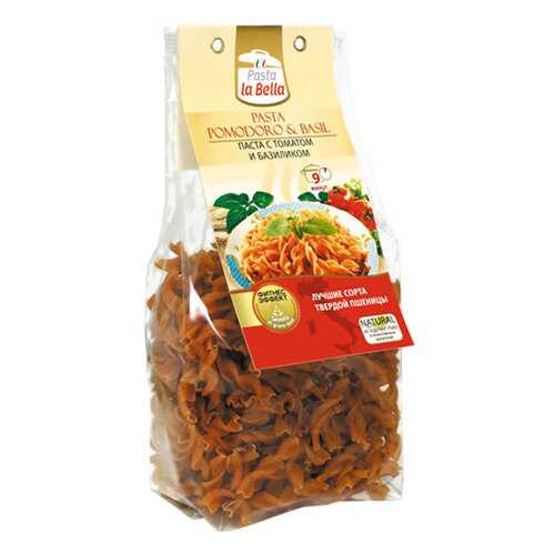 Макароны pasta la Bella паста с томатом и базиликом в Мария-Ра