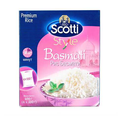 Рис Riso Scotti Басмати в варочных пакетиках 4 шт 100 г в Мария-Ра