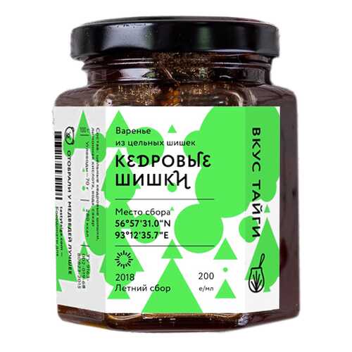 Варенье Вкус тайги из кедровых шишек 200 г в Мария-Ра