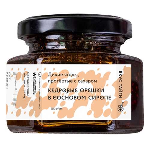 Варенье Вкус тайги Кедровые орешки в сосновом сиропе 100 г в Мария-Ра