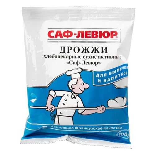 Дрожжи хлебопекарные Саф-левюр сухие активные 100 г в Мария-Ра