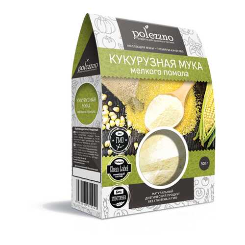 Кукурузная мука мелкого помола Polezzno 500 г в Мария-Ра
