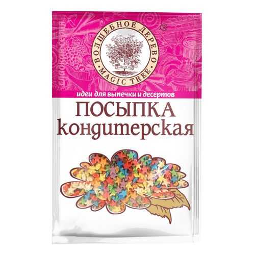 Посыпка кондитерская Волшебное дерево звезды разноцветные 40 г в Мария-Ра