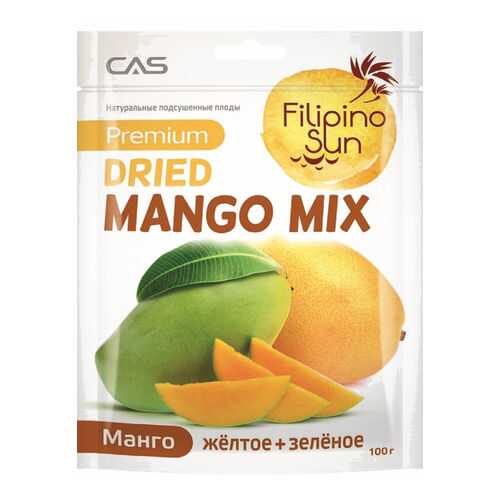 Плоды манго зеленое и желтое Filipino Sun сушеные 100 г в Мария-Ра