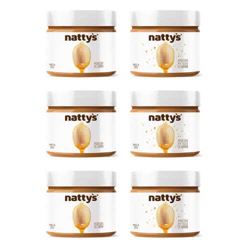 Набор арахисовых паст Nattys Creamy & Crunchy natbox 6 штук 325 г в Мария-Ра