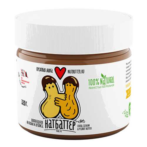 Шоколадная паста из жареного кешью и арахиса Nutbutter 320 г в Мария-Ра