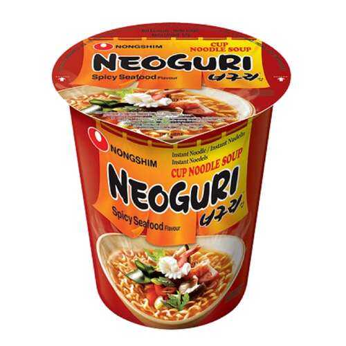 Лапша быстрого приготовления Неогури с морепродуктами острая Nongshim стакан 62 г в Мария-Ра