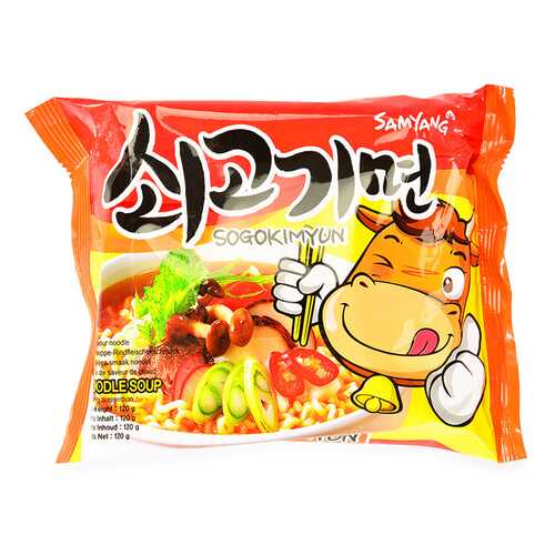 Лапша Samyang с говядиной, 120 г, Южная Корея в Мария-Ра