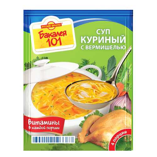 Суп Бакалея 101 куриный с вермишелью 60 г в Мария-Ра