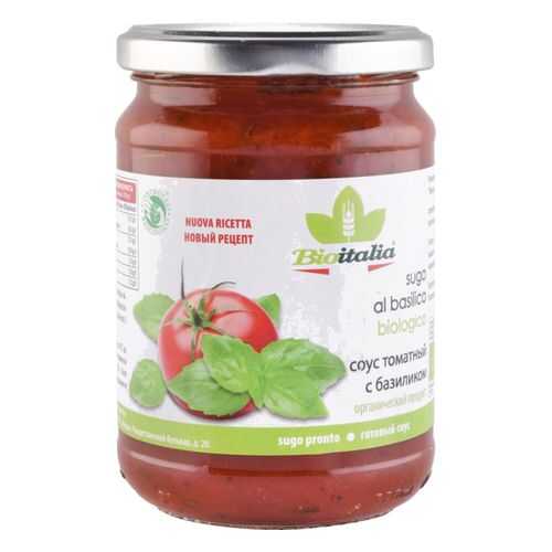 Соус томатный Bioitalia с базиликом 350 г в Мария-Ра