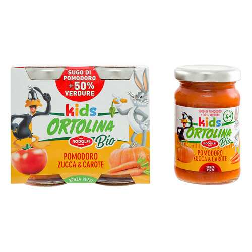 Соус томатный Ortolina Kids Bio с тыквой и морковью 2 шт 100 г в Мария-Ра