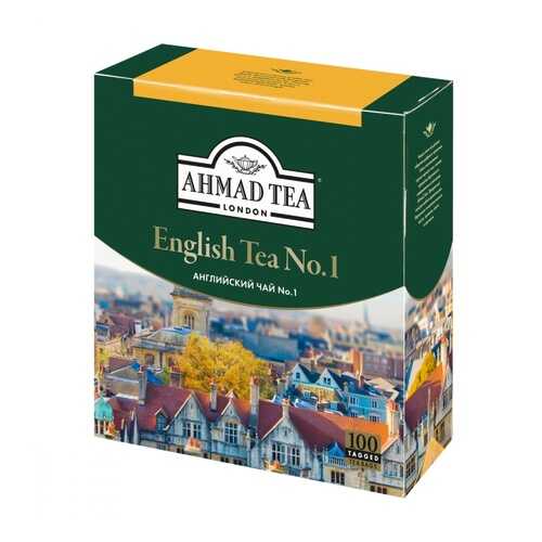 Чай Ahmad English Tea №1, черный с бергамотом, 100 пакетиков в Мария-Ра