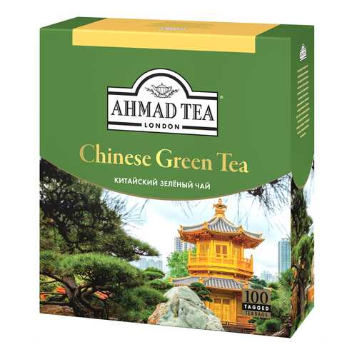 Чай Ahmad Tea «Китайский», зелёный, листовой, 100х1,8г в Мария-Ра