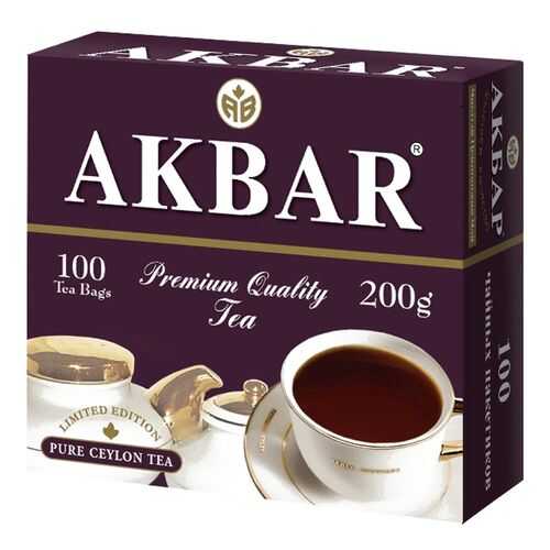 Чай Akbar English Breakfast черный байховый 2 г*100 пакетиков в Мария-Ра