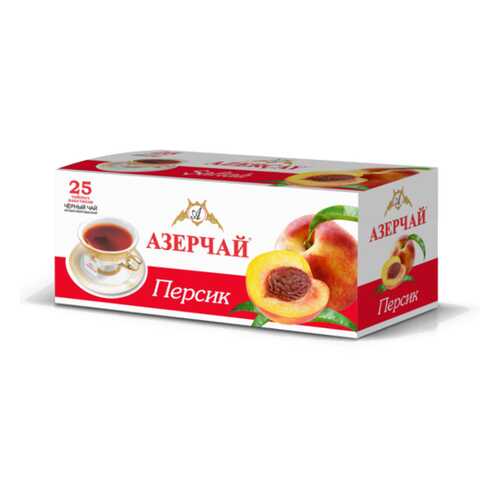 Чай черный Азерчай персик 25 пакетиков в Мария-Ра