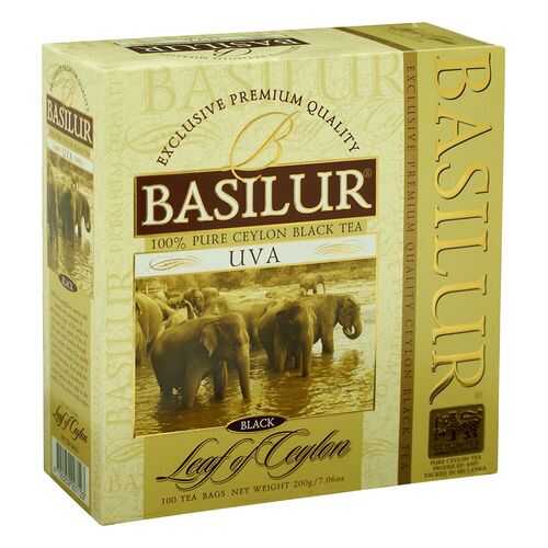 Чай черный Basilur uva цейлонский 100 пакетиков в Мария-Ра