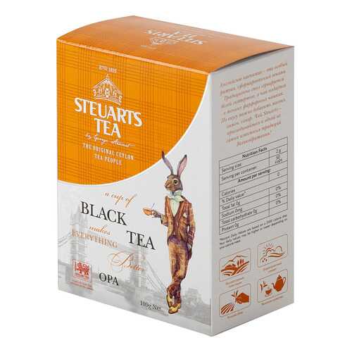Чай черный листовой Steuarts black tea OPA 100 гр в Мария-Ра