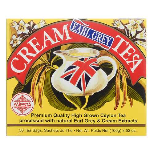 Чай черный Mlesna Cream Earl Grey с ароматом бергамота со сливками, 50 пак*2г Шри-Ланка в Мария-Ра
