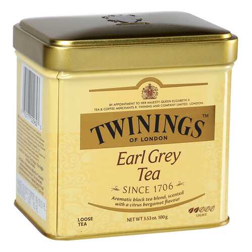 Чай черный Twinings эрл грэй байховый среднелистовой с ароматом бергамота 100 г в Мария-Ра