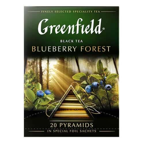Чай черный в пирамидках Greenfield Blueberry Forest 20 пакетиков в Мария-Ра