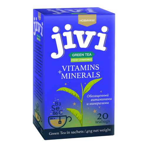Чай Jivi Green tea Fresh Chamomile, зеленый с добавками, 20 пакетиков в Мария-Ра