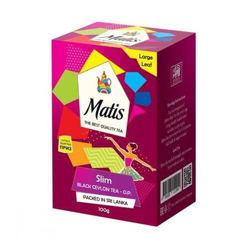 Чай Matis Slim черный с добавками 100 г в Мария-Ра