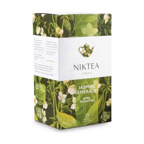 Чай Niktea Jasmine Emerald зеленый с жасмином 25 пакетиков в Мария-Ра