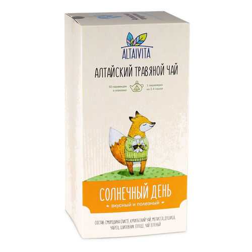 Чай травяной AltaiVita Солнечный день Вкусный и Полезный 10 пак в Мария-Ра