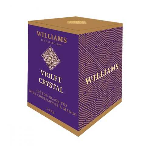 Чай Williams Violet Crystal черный с лепестками василька и кусочками манго 100 г в Мария-Ра