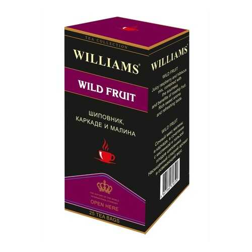 Чай Williams Wild Fruit, шиповник, каркаде, малина, 25 пакетиков в Мария-Ра