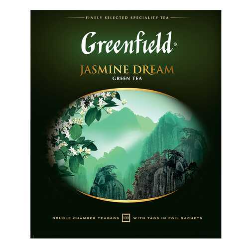 Чай зеленый Greenfield Jasmine Dream 100 пакетиков в Мария-Ра