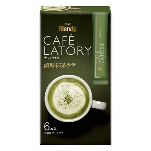 Чай зеленый растворимый AGF Cafe Latory Бленди латте в стиках 6 шт в Мария-Ра