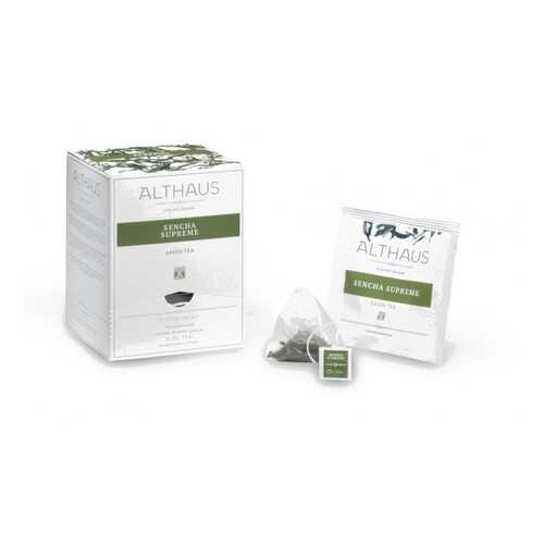 Чай зеленый в пирамидках Althaus Sencha Supreme Сенча Суприм 15*2.75 г в Мария-Ра