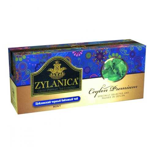 Чай Zylanica Ceylon Premium черный байховый с мятой 25 пакетиков в Мария-Ра