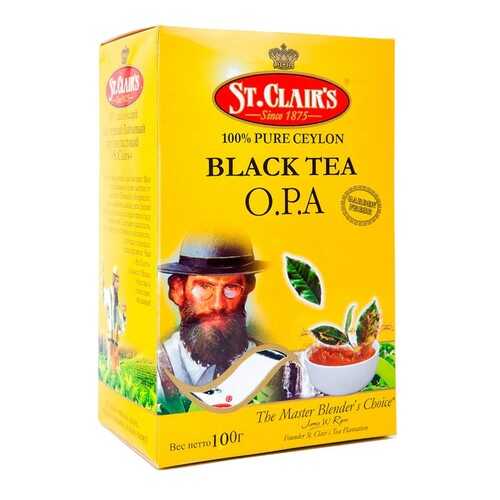 Подарочный набор St. Clair С чёрным крупнолистовым чаем и фарфоровым чайником, 100 г в Мария-Ра