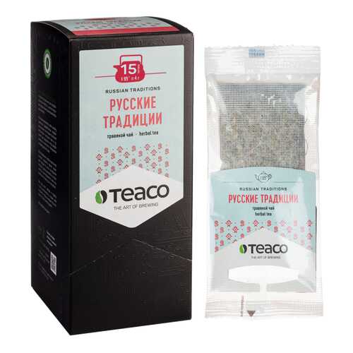TeaCo Пакетированный травяной чай на чайник Русские традиции TEACO, 20 пак. по 4 г в Мария-Ра