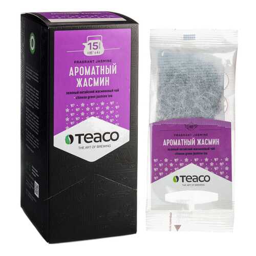 TeaCo Пакетированный зеленый чай на чайник Ароматный жасмин TEACO, 60 гр. в Мария-Ра
