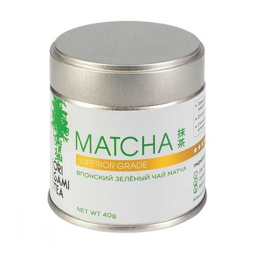 Японский зеленый чай Origami Tea Matcha Superior Grade порошковый 40 г в Мария-Ра