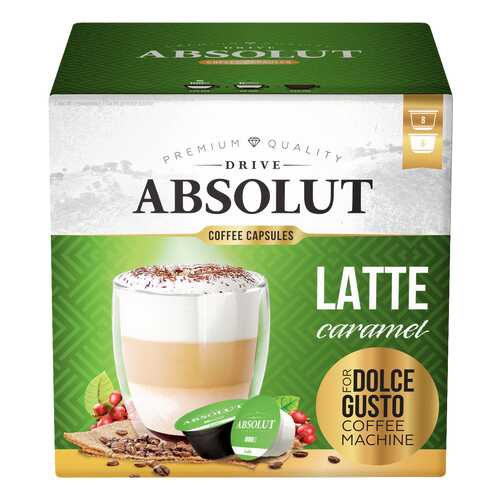 Кофе Absolut Drive Latte Caramel в капсулах для кофемашины Dolce Gusto 16 капсул в Мария-Ра